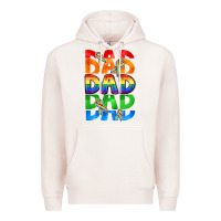 Dad Dad Dad Pride Premium Hoodie | Teevron