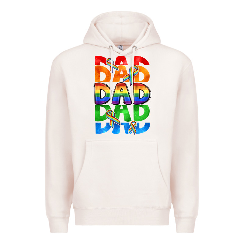 Dad Dad Dad Pride Premium Hoodie by CowGirlArtShop | Teevron