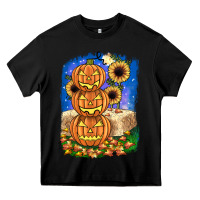 Black pumpkin sunflower Heavy Core Tee - JahusDesignShop