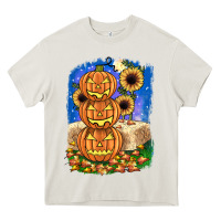 Cream pumpkin sunflower Heavy Core Tee - JahusDesignShop