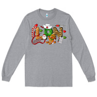 Heather Grey Christmas lpn certified nursing assistant Long Sleeve Tee - LillyAllenDesigns