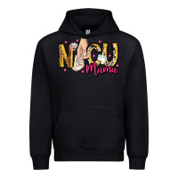 Black Nicu Mama Urban Hoodie - CowhideDigitalArt