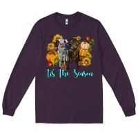 Plum Tis The Season Cows Long Sleeve Tee - RanaPortraitStore