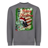 Storm merry christmas  statue of liberty Heavyweight Sweatshirt - BarkalooDesign