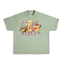 Oil Green mexican pan dulce cartoon characters Urban Heavy Tee - MaliasSmallBusiness