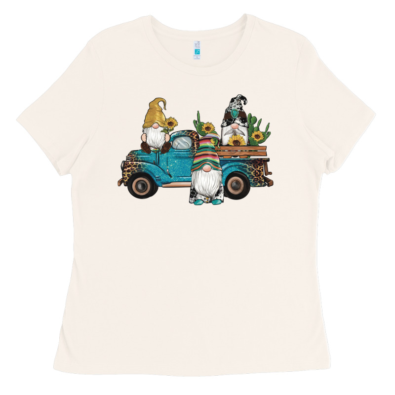 Western Gnomes Truck Sunflowers Cactus Gemstone Leopard Glitter Serape Ladies Tee by Artiststas | Teevron
