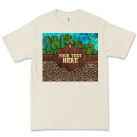 Bone preview custom cactus and sunflowers leopard turquoise Premium Tee - Artiststas