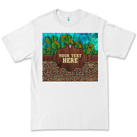 White preview custom cactus and sunflowers leopard turquoise Premium Tee - Artiststas