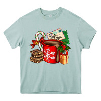 Arona Christmas hot chocolate cup with gift and letters Heavy Core Tee - AdoDesignShop