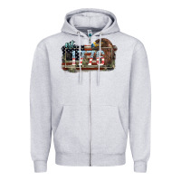 Heather Grey Eat. 1776 eagle 4th of july Zipper Hoodie - HowdyJamesFarm
