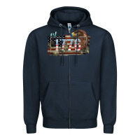 Navy Eat. 1776 eagle 4th of july Zipper Hoodie - HowdyJamesFarm