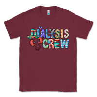 Burgundy dialysis crew Classic Tee - CowhideDigitalArt