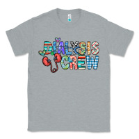 Heather Grey dialysis crew Classic Tee - CowhideDigitalArt