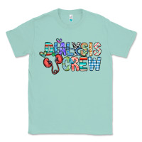 Seafoam dialysis crew Classic Tee - CowhideDigitalArt