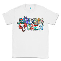 White dialysis crew Classic Tee - CowhideDigitalArt