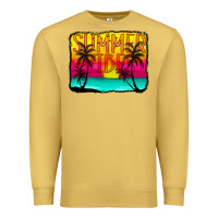 Antique Gold summer vibes Premium Sweatshirt - CowCowDesign