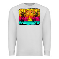 Dove Grey summer vibes Premium Sweatshirt - CowCowDesign