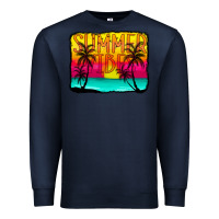 Navy summer vibes Premium Sweatshirt - CowCowDesign
