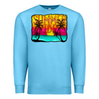 Ocean Blue summer vibes Premium Sweatshirt - CowCowDesign