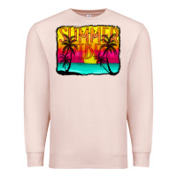 Pale Pink summer vibes Premium Sweatshirt - CowCowDesign