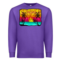 Purple summer vibes Premium Sweatshirt - CowCowDesign