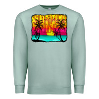 Seafoam summer vibes Premium Sweatshirt - CowCowDesign