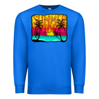 True Royal summer vibes Premium Sweatshirt - CowCowDesign