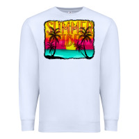 White summer vibes Premium Sweatshirt - CowCowDesign