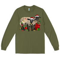 Christmas Suffolk Sheep And Baby Suffolk Sheep Long Sleeve Tee | Teevron