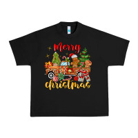 Black merry christmas gingerbread truck Urban Heavy Tee - MaliasSmallBusiness
