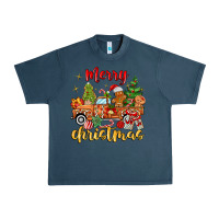 Midnight Navy merry christmas gingerbread truck Urban Heavy Tee - MaliasSmallBusiness