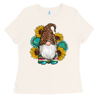 Bone western gnomes sunflowers gemstones leopard serape cowhide glitter Ladies Tee - Artiststas