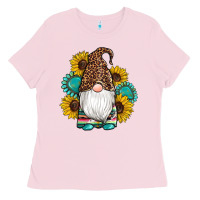 Bubblegum Pink western gnomes sunflowers gemstones leopard serape cowhide glitter Ladies Tee - Artiststas