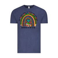 Vintage Denim teachers we do it all rainbow Vintage Tee - NancyCooperArtShop