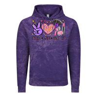 Cloud Purple peace love make up Vintage Hoodie - MaliasSmallBusiness