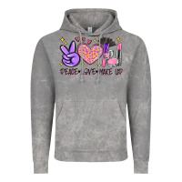 Cloud Rock peace love make up Vintage Hoodie - MaliasSmallBusiness