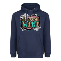 Navy blessed mini Heavyweight Hoodie - OliviaCreatesArt