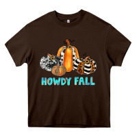 Chocolate Brown howdy fall Heavy Core Tee - JahusDesignShop