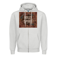 Dove Grey holly spirit come like a flood Zipper Hoodie - TumblerDesignByShophia