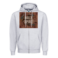 Heather Grey holly spirit come like a flood Zipper Hoodie - TumblerDesignByShophia