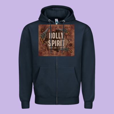 Holly Spirit Come Like A Flood Zipper Hoodie Designed By Tumblerdesignbyshophia