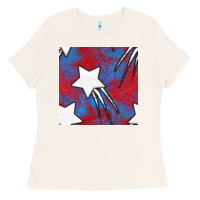 Bone Glitter 4th Of July Seamless Pattern Ladies Tee - BundleAndBundleShop