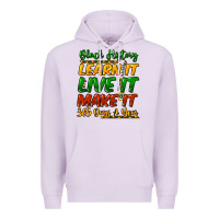 Lilac Black history learn it live it make it 365 days Premium Hoodie - HowdyJamesFarm