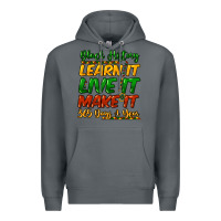 Rock Black history learn it live it make it 365 days Premium Hoodie - HowdyJamesFarm