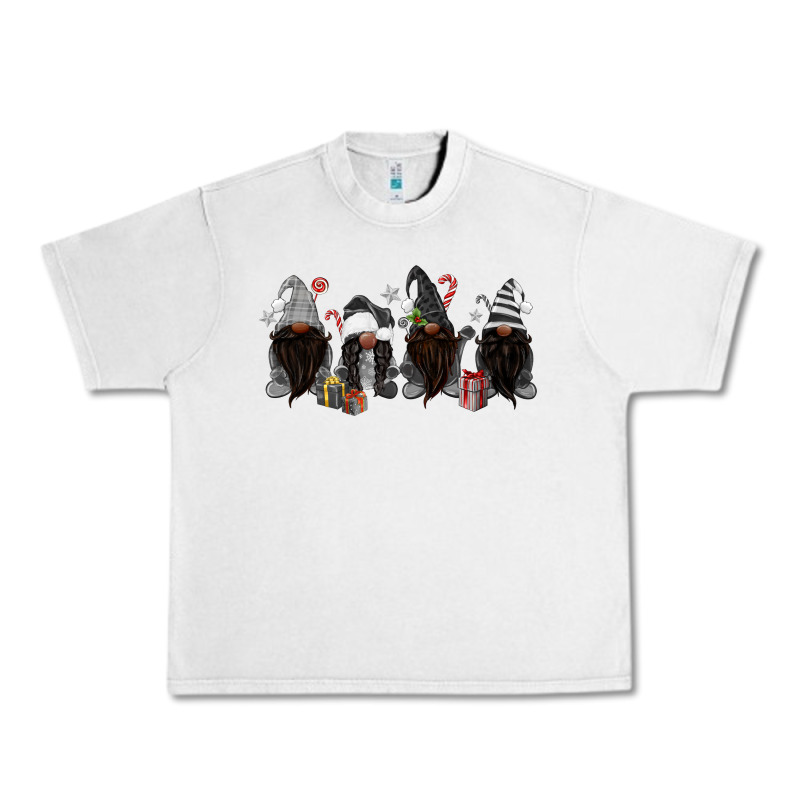 Grey Christmas Afro Gnomies Urban Heavy Tee by MaliasSmallBusiness | Teevron
