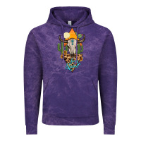 Cloud Purple free spirit bull skull Vintage Hoodie - MaliasSmallBusiness