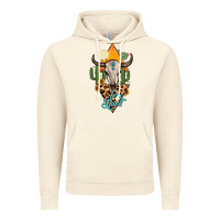 Vintage Artic free spirit bull skull Vintage Hoodie - MaliasSmallBusiness