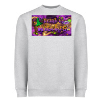 Heather Grey drink up witches Heavyweight Sweatshirt - BarkalooDesign
