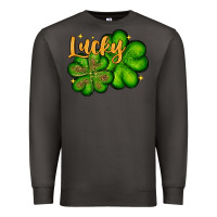 Smoke St. Patrick's Lucky and shamrock Premium Sweatshirt - OliviaCreatesArt