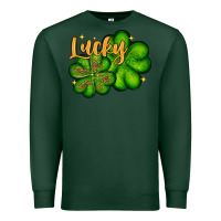 Sports Green St. Patrick's Lucky and shamrock Premium Sweatshirt - OliviaCreatesArt